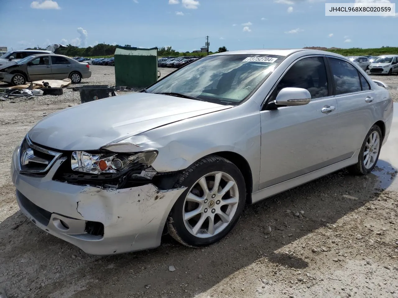 2008 Acura Tsx VIN: JH4CL968X8C020559 Lot: 73752704