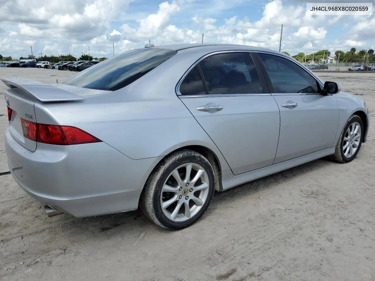 2008 Acura Tsx VIN: JH4CL968X8C020559 Lot: 73752704