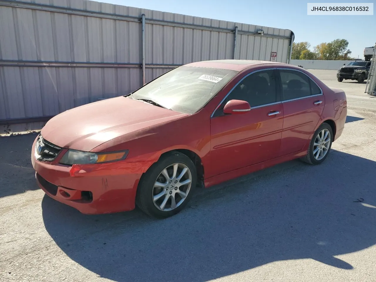 2008 Acura Tsx VIN: JH4CL96838C016532 Lot: 76539664