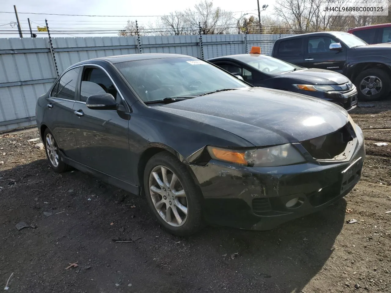 2008 Acura Tsx VIN: JH4CL96898C000125 Lot: 78660984