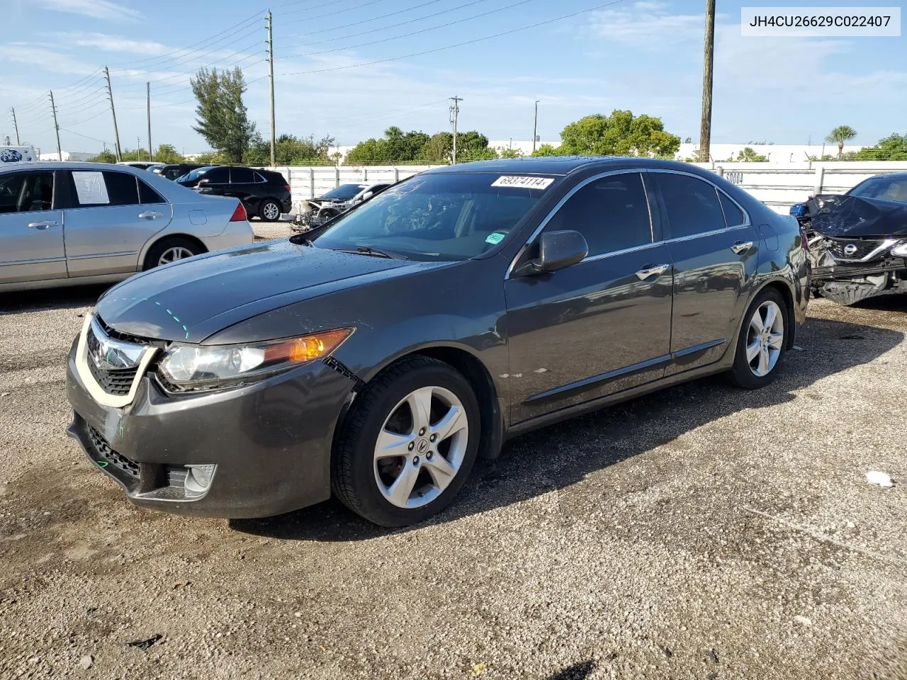 2009 Acura Tsx VIN: JH4CU26629C022407 Lot: 69374114