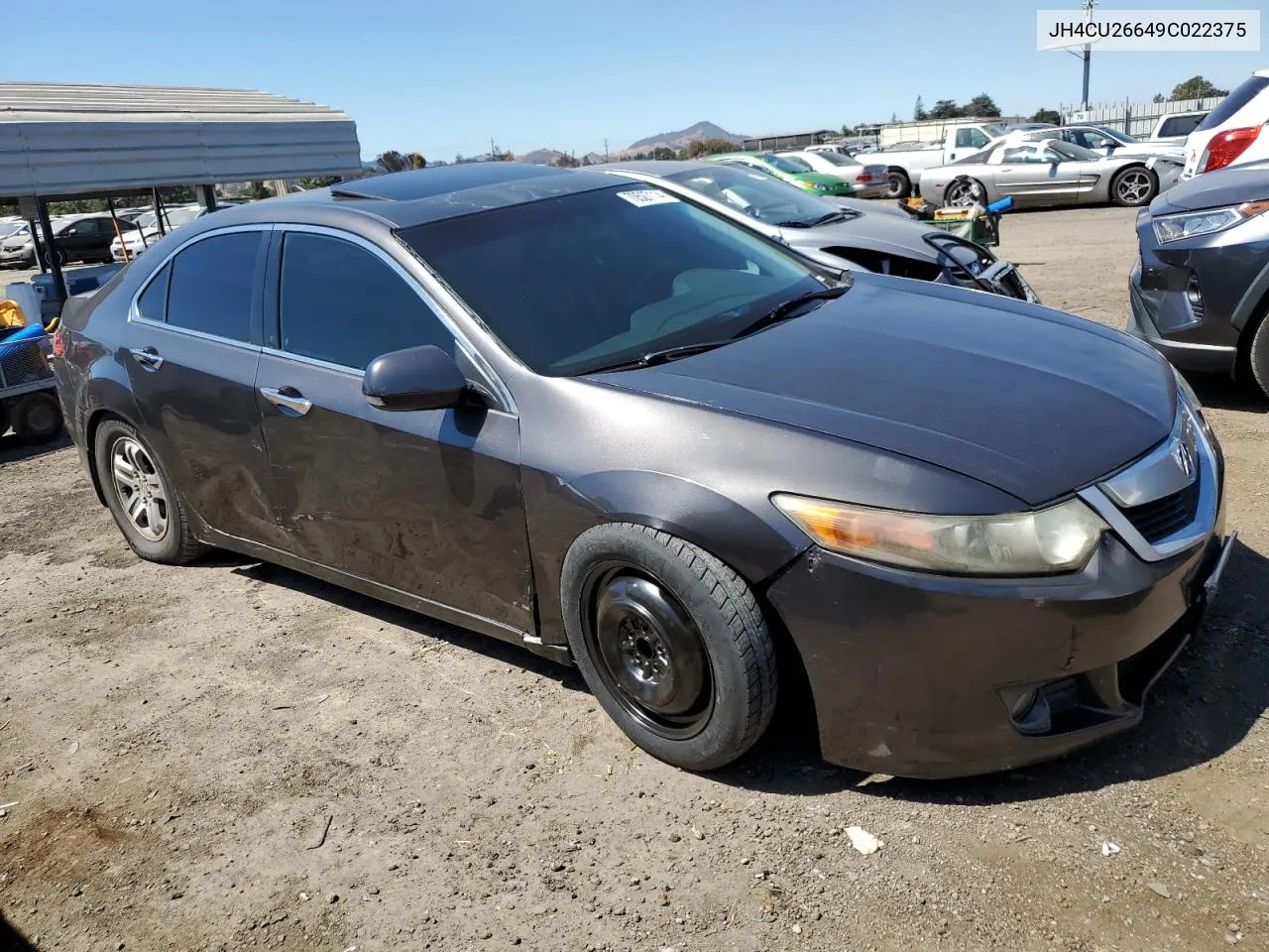 2009 Acura Tsx VIN: JH4CU26649C022375 Lot: 70527114