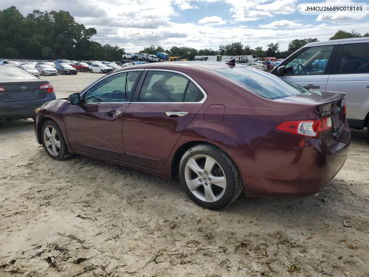 2009 Acura Tsx VIN: JH4CU26689C018149 Lot: 74384834