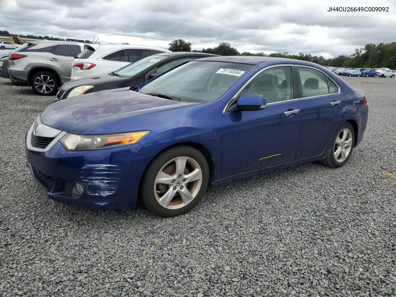 2009 Acura Tsx VIN: JH4CU26649C009092 Lot: 75116594