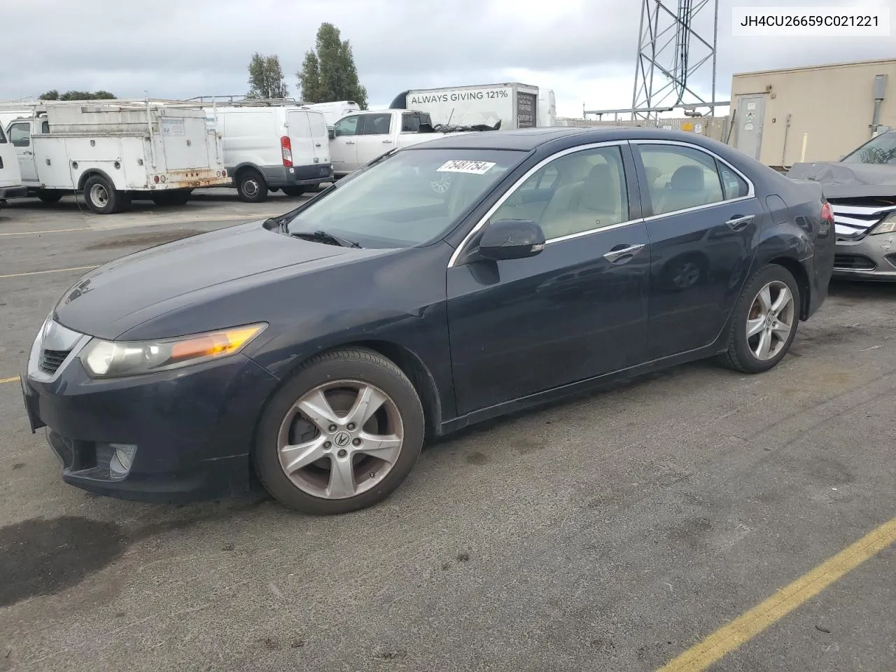 2009 Acura Tsx VIN: JH4CU26659C021221 Lot: 75487754