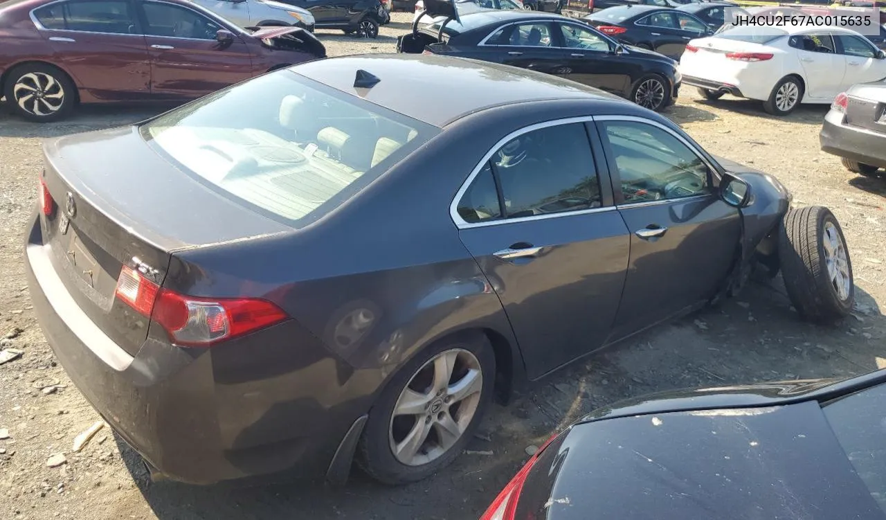 2010 Acura Tsx VIN: JH4CU2F67AC015635 Lot: 61829214