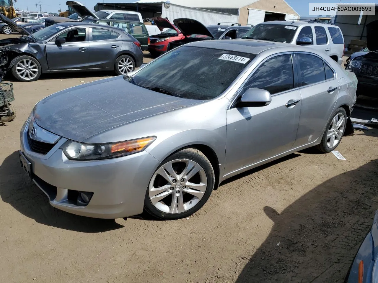 2010 Acura Tsx VIN: JH4CU4F60AC003693 Lot: 72469214