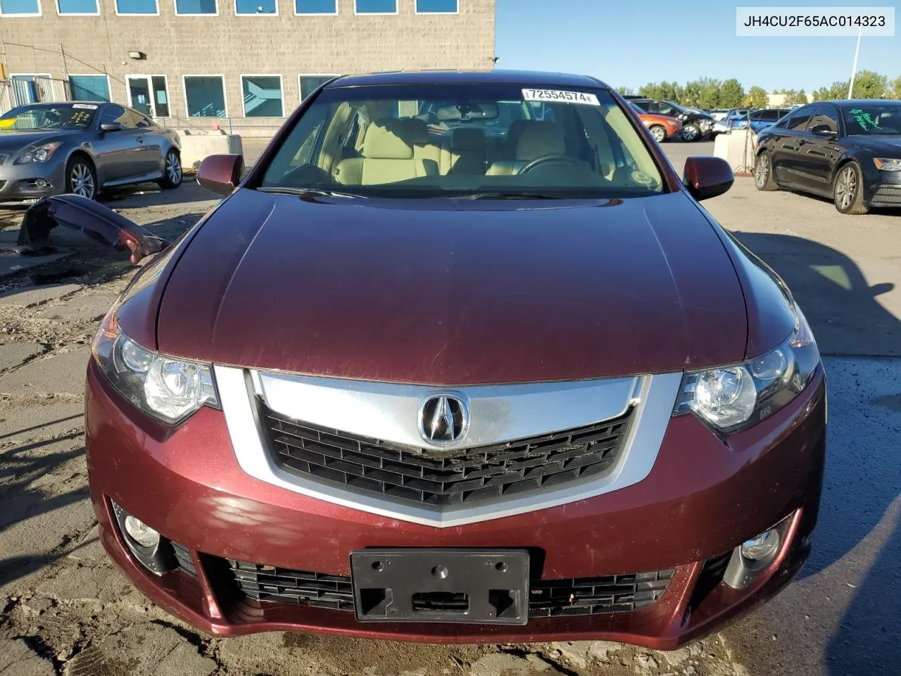 2010 Acura Tsx VIN: JH4CU2F65AC014323 Lot: 72554574