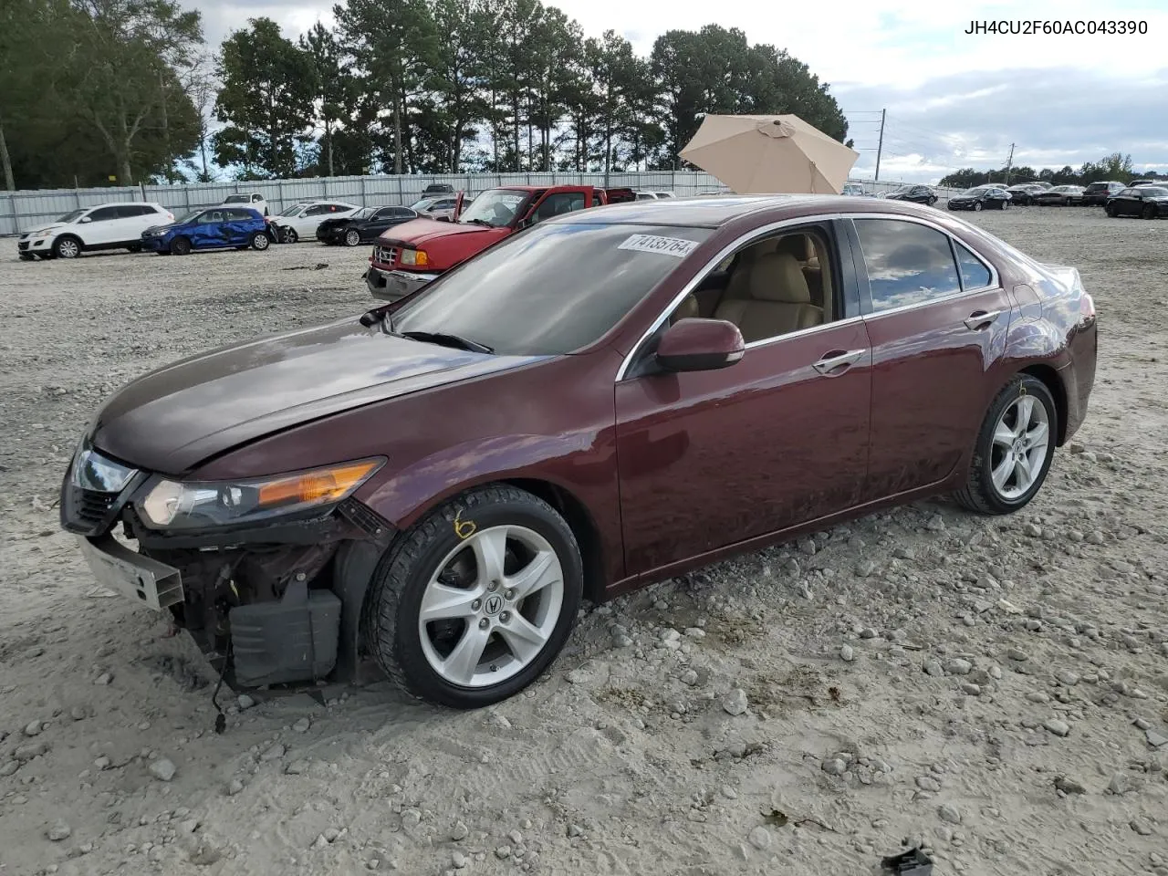 2010 Acura Tsx VIN: JH4CU2F60AC043390 Lot: 74135764