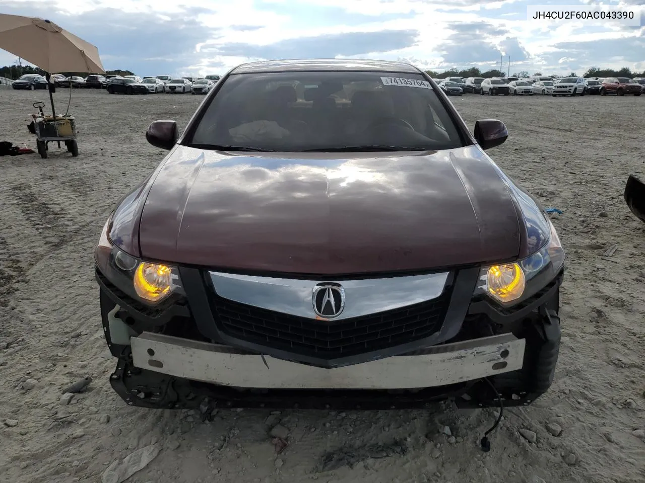 2010 Acura Tsx VIN: JH4CU2F60AC043390 Lot: 74135764