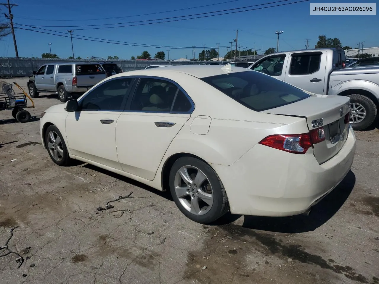 2010 Acura Tsx VIN: JH4CU2F63AC026096 Lot: 74420654