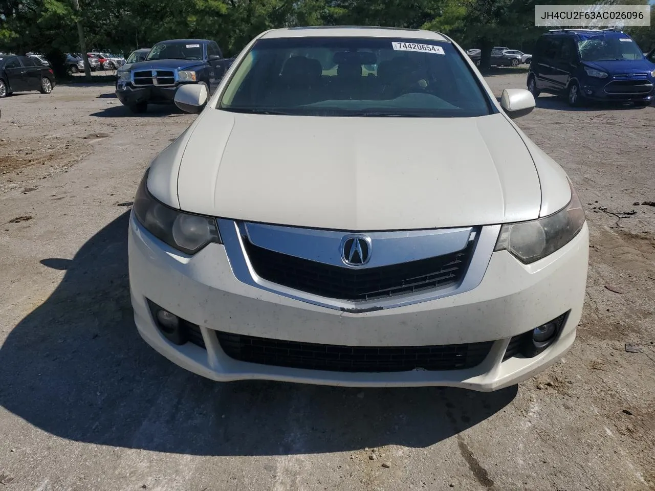 2010 Acura Tsx VIN: JH4CU2F63AC026096 Lot: 74420654