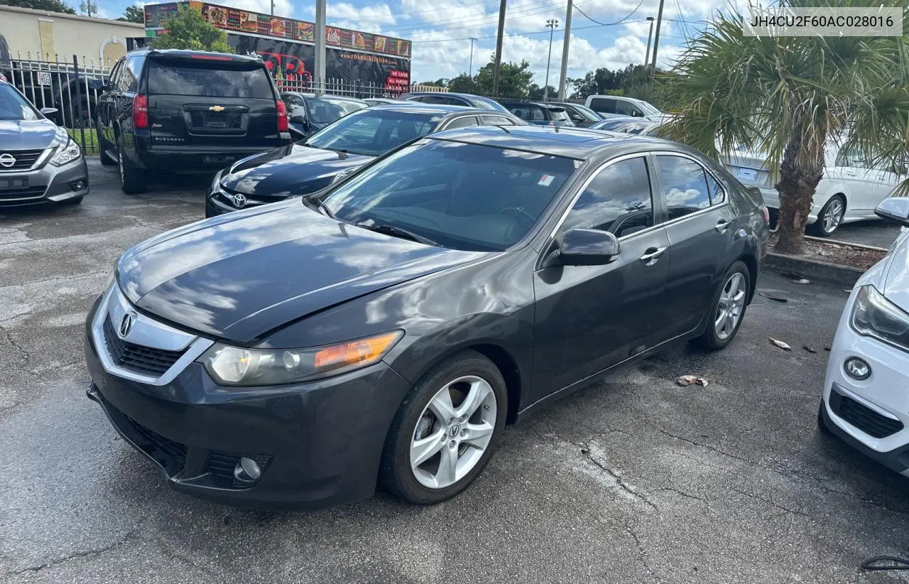 2010 Acura Tsx VIN: JH4CU2F60AC028016 Lot: 74993464