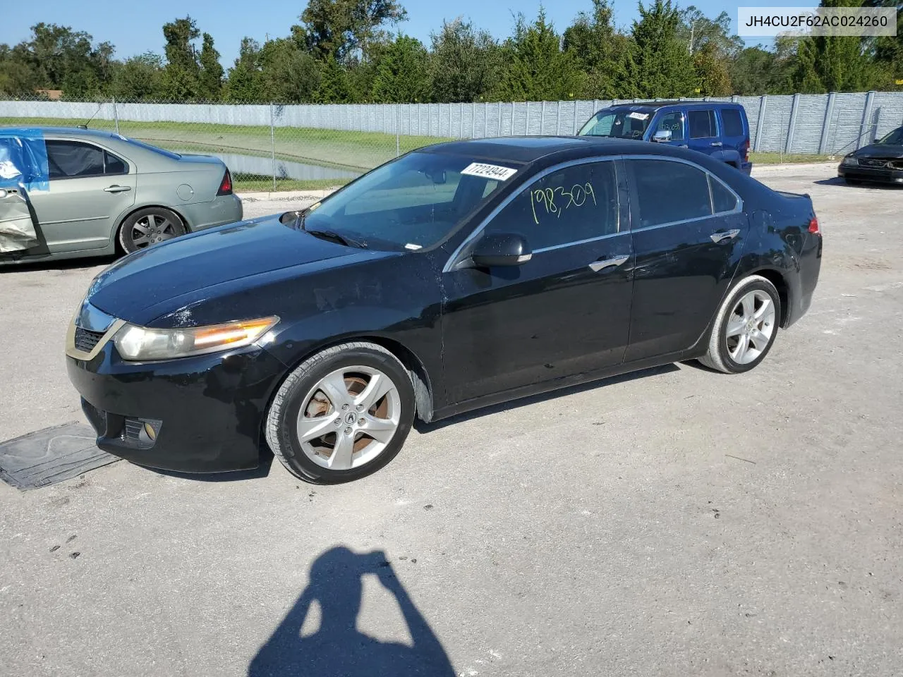 2010 Acura Tsx VIN: JH4CU2F62AC024260 Lot: 77224944