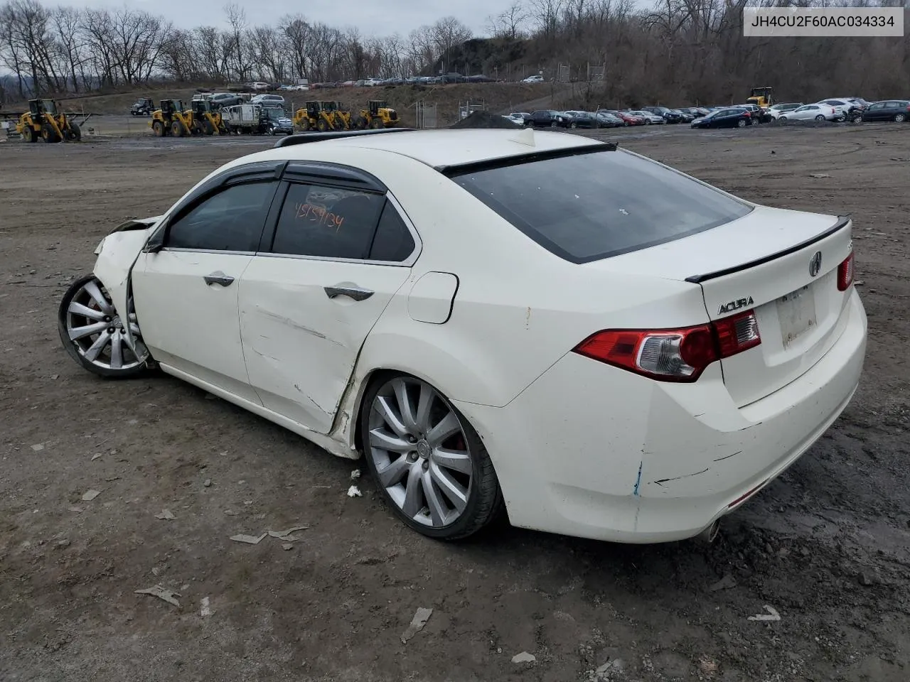 2010 Acura Tsx VIN: JH4CU2F60AC034334 Lot: 78168154