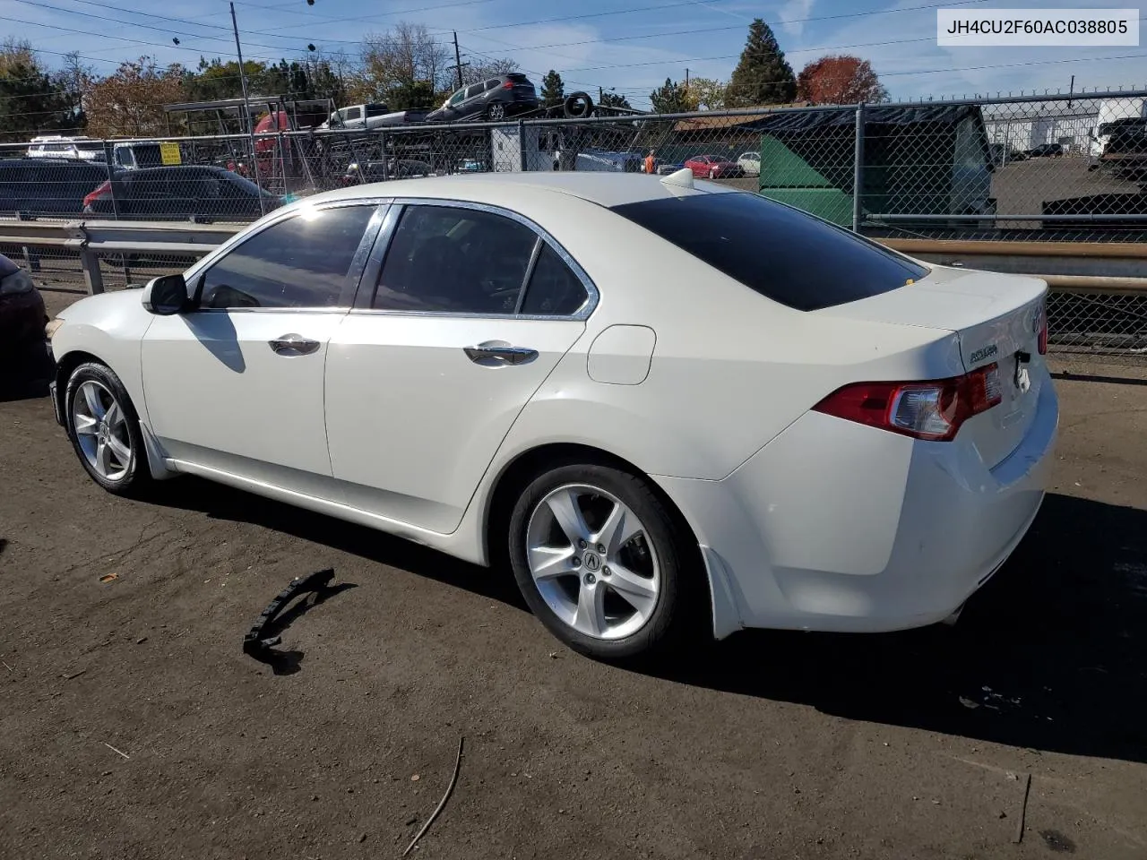 2010 Acura Tsx VIN: JH4CU2F60AC038805 Lot: 78956244