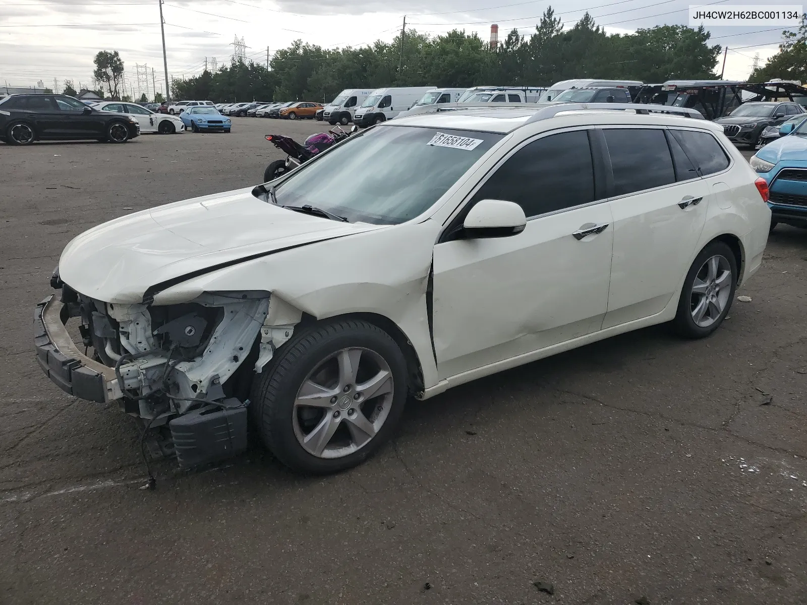 2011 Acura Tsx VIN: JH4CW2H62BC001134 Lot: 61658104