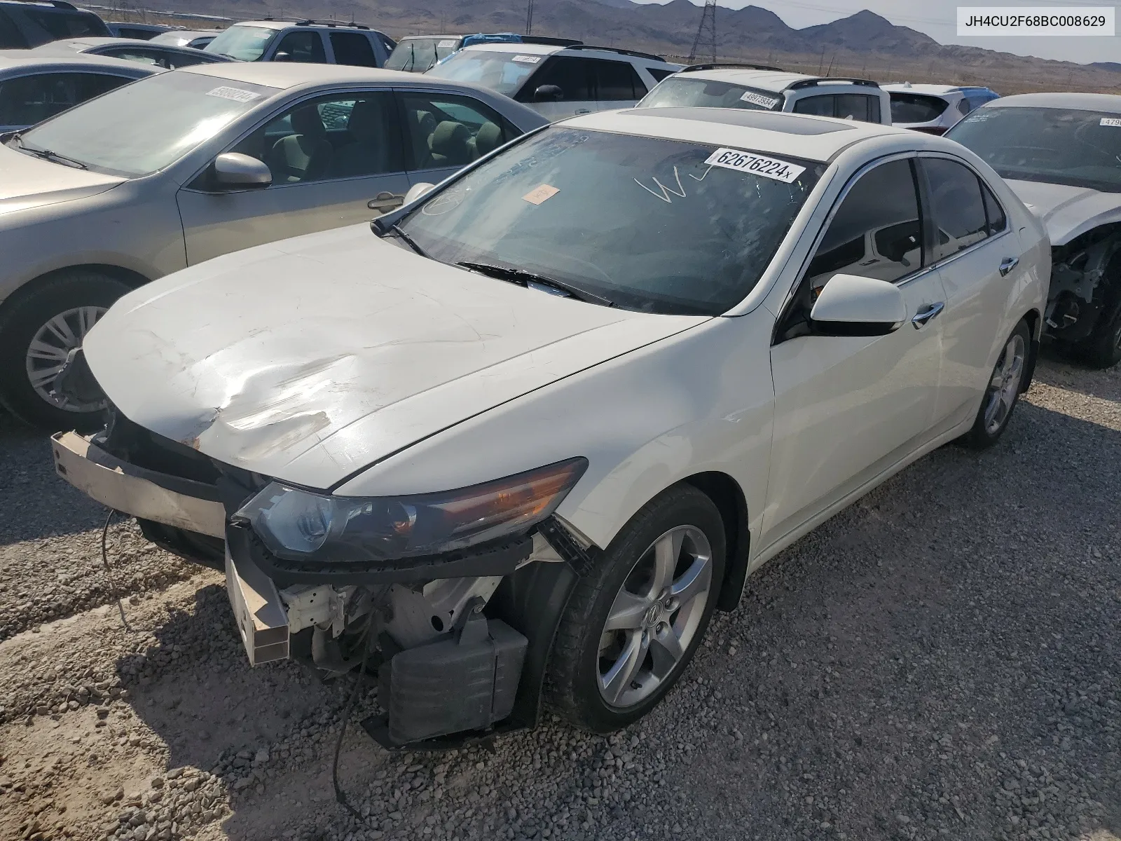 2011 Acura Tsx VIN: JH4CU2F68BC008629 Lot: 62676224