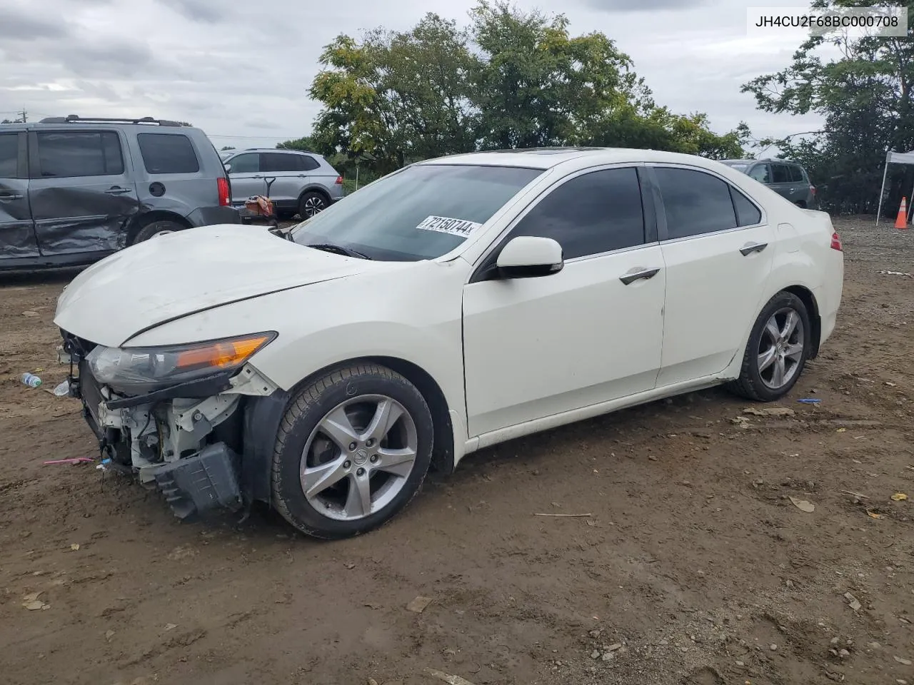 2011 Acura Tsx VIN: JH4CU2F68BC000708 Lot: 72150744