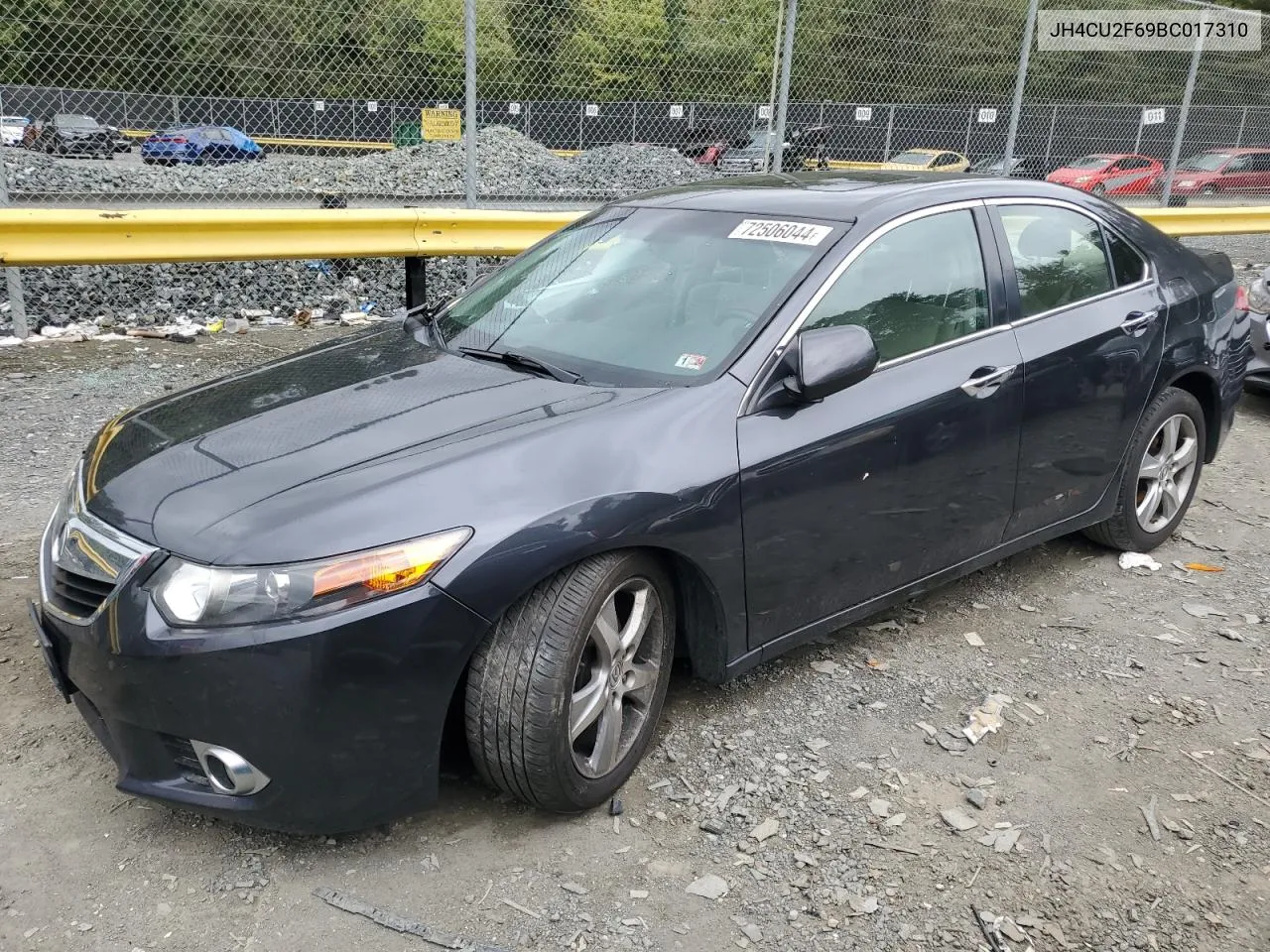 2011 Acura Tsx VIN: JH4CU2F69BC017310 Lot: 72506044