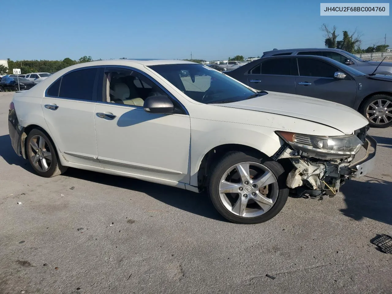 2011 Acura Tsx VIN: JH4CU2F68BC004760 Lot: 72698134