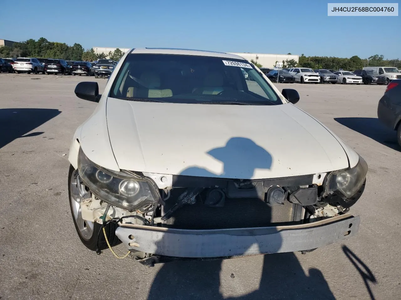 2011 Acura Tsx VIN: JH4CU2F68BC004760 Lot: 72698134