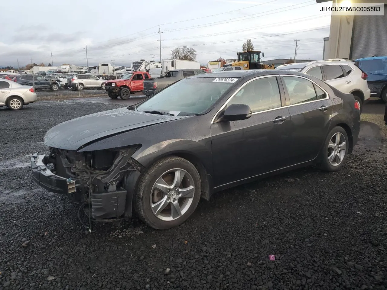 2011 Acura Tsx VIN: JH4CU2F66BC005583 Lot: 78528224