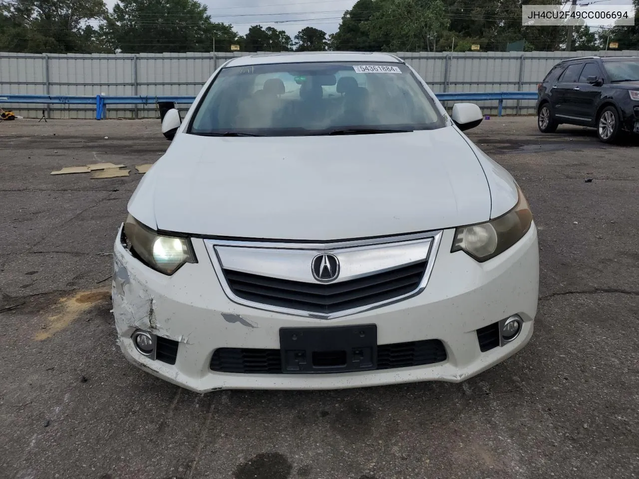 2012 Acura Tsx VIN: JH4CU2F49CC006694 Lot: 54361884