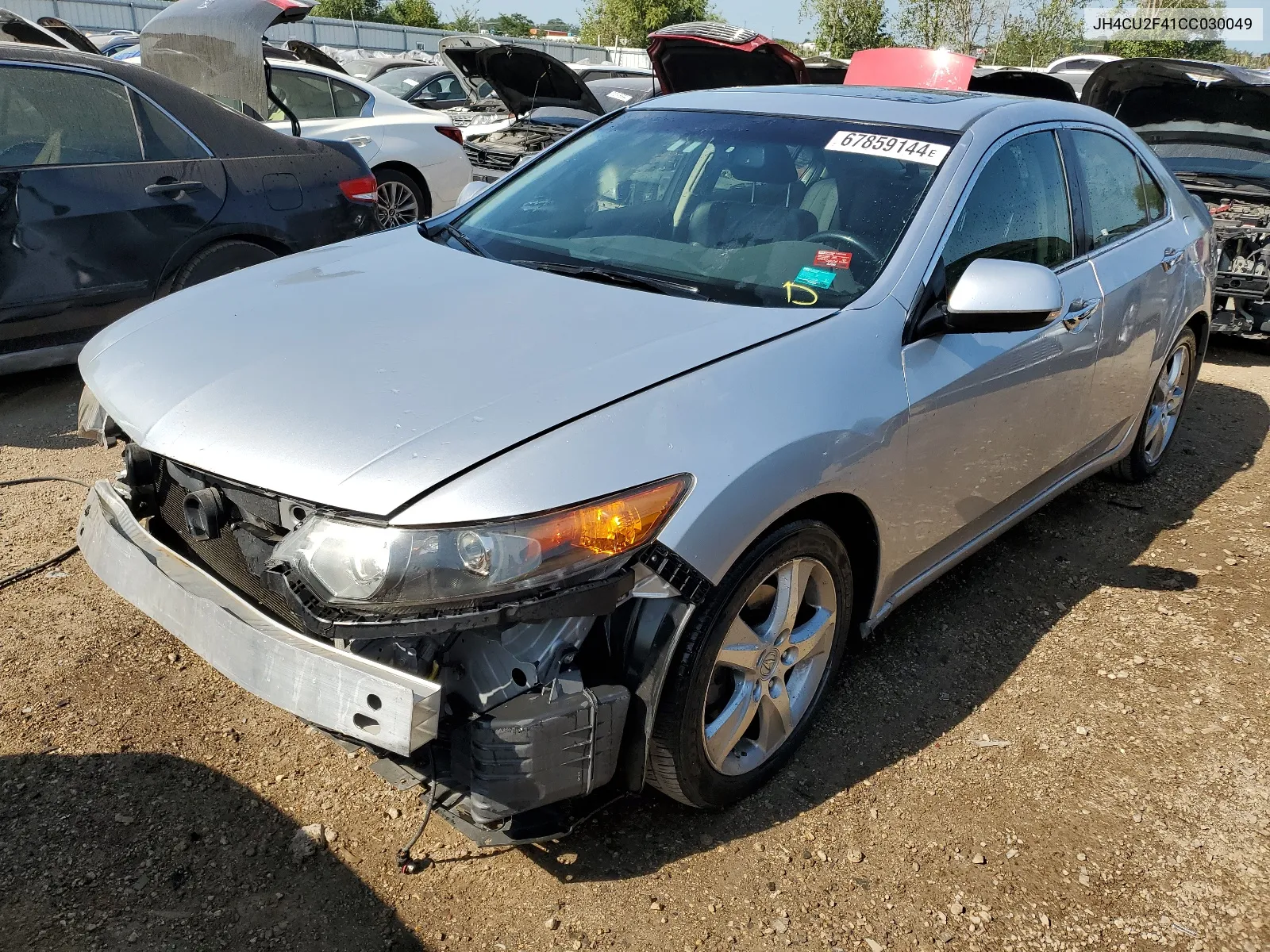 2012 Acura Tsx VIN: JH4CU2F41CC030049 Lot: 67859144