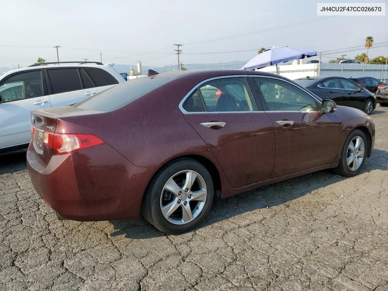 2012 Acura Tsx VIN: JH4CU2F47CC026670 Lot: 70759354