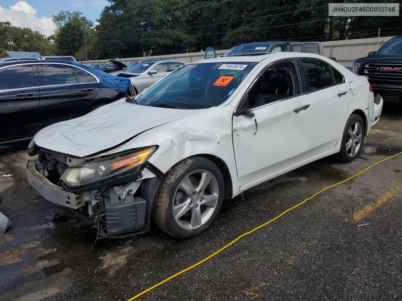 2012 Acura Tsx VIN: JH4CU2F45CC030748 Lot: 71447674