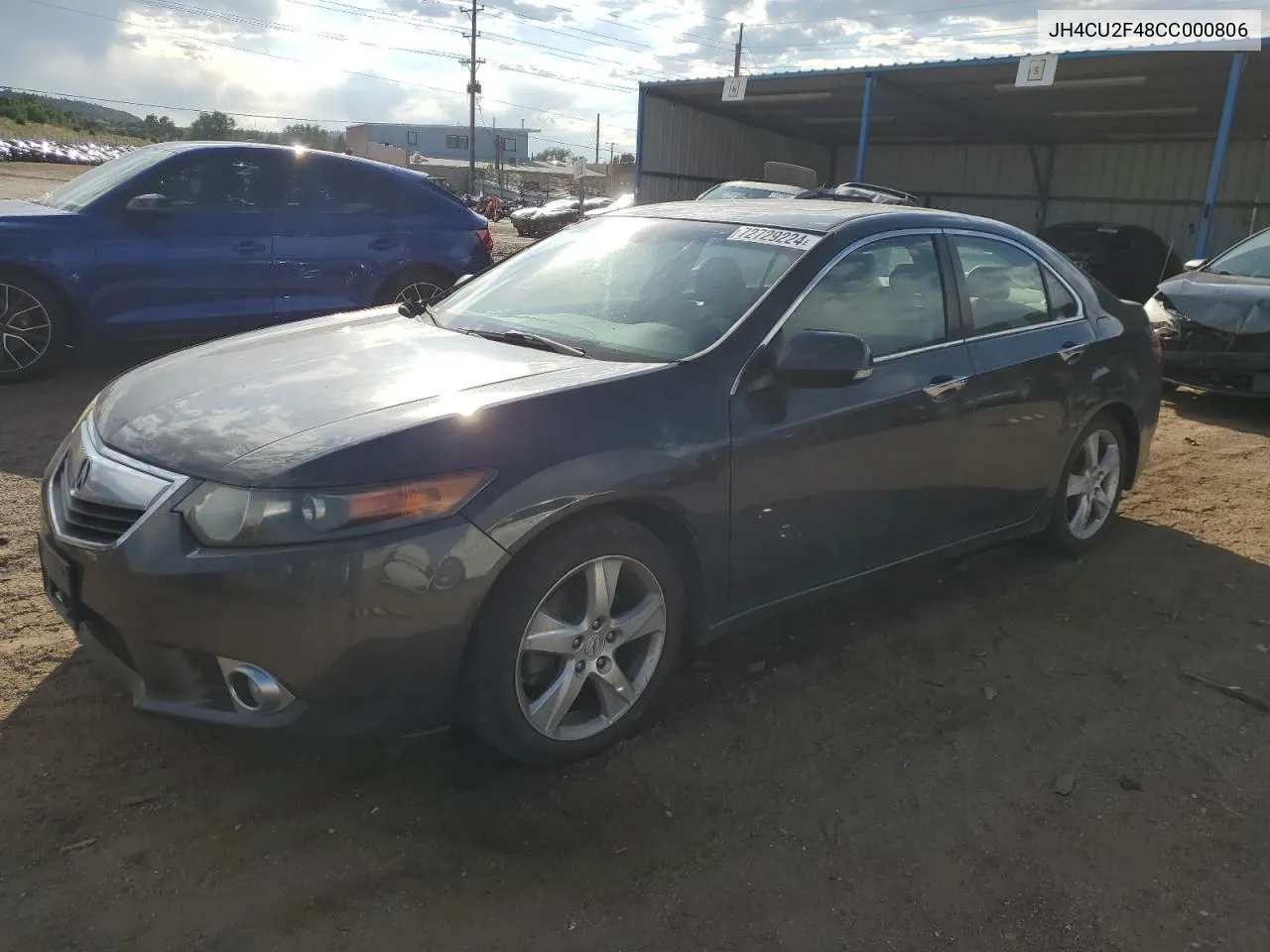 2012 Acura Tsx VIN: JH4CU2F48CC000806 Lot: 72729224