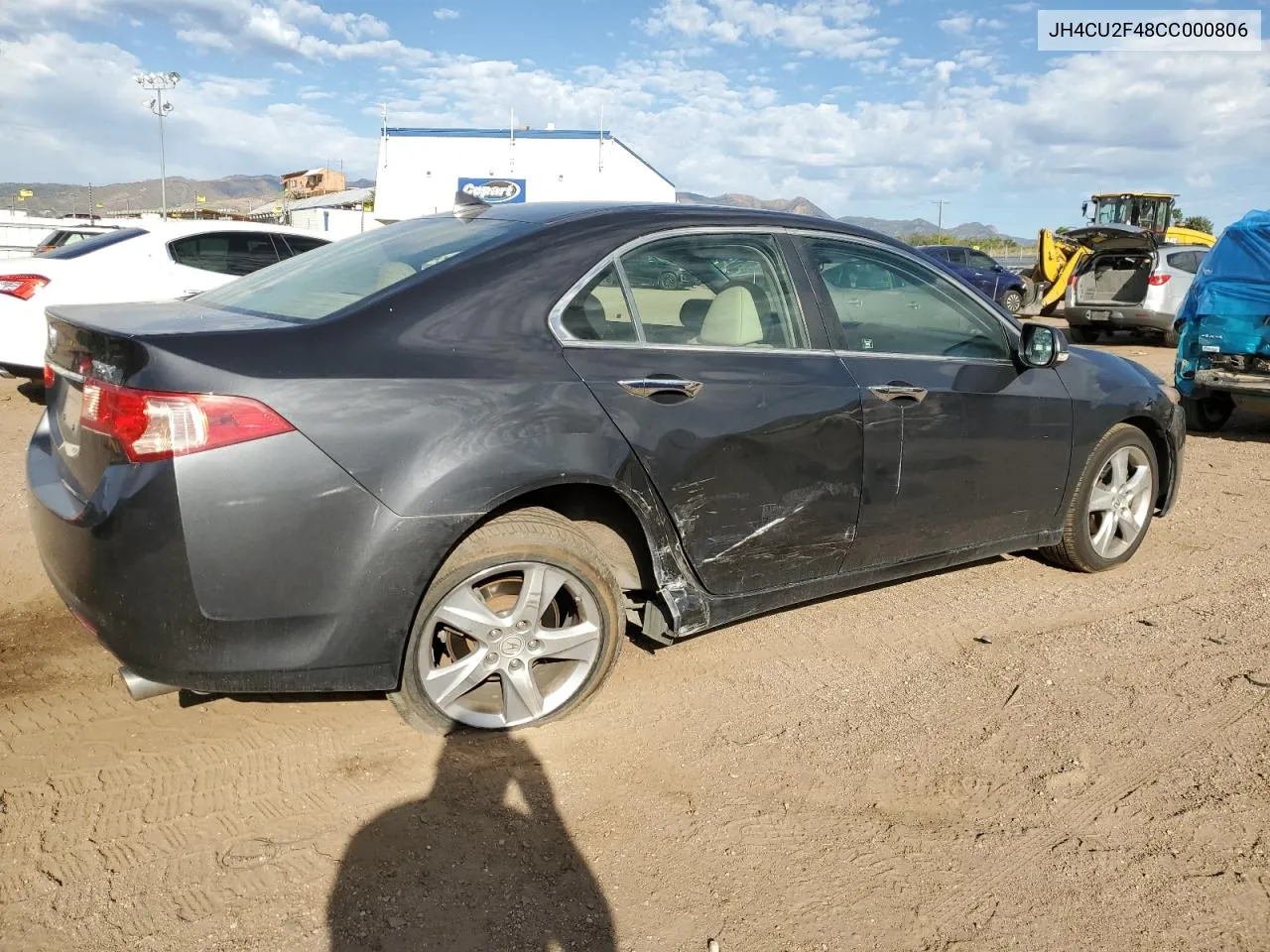 2012 Acura Tsx VIN: JH4CU2F48CC000806 Lot: 72729224