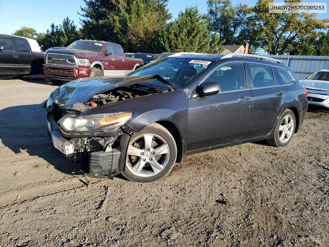 2012 Acura Tsx VIN: JH4CW2H57CC005253 Lot: 77177874