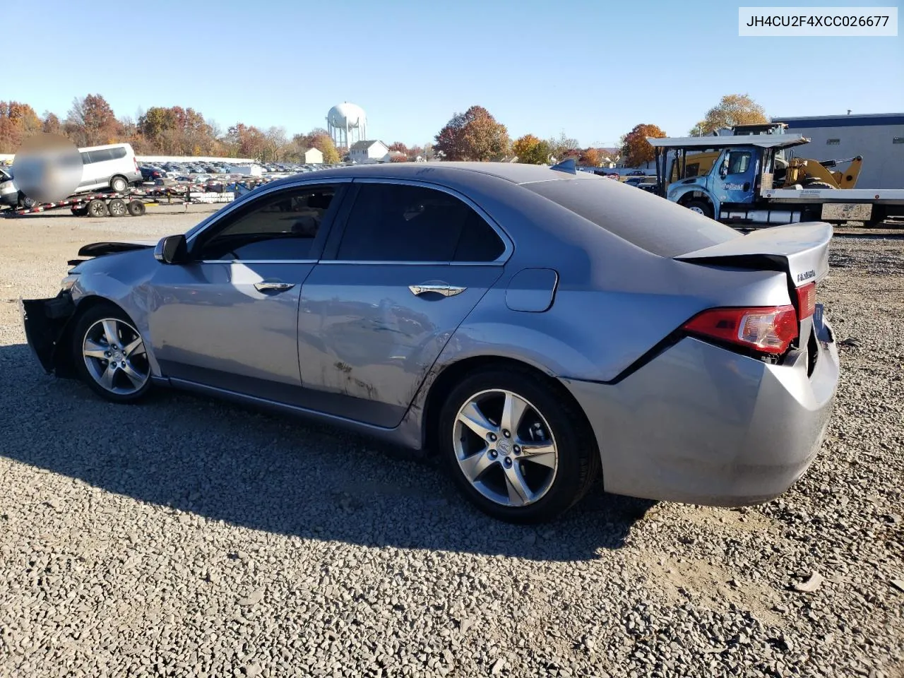 2012 Acura Tsx VIN: JH4CU2F4XCC026677 Lot: 77496054