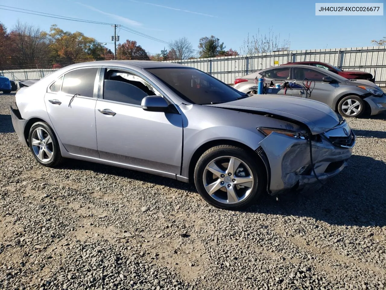 2012 Acura Tsx VIN: JH4CU2F4XCC026677 Lot: 77496054