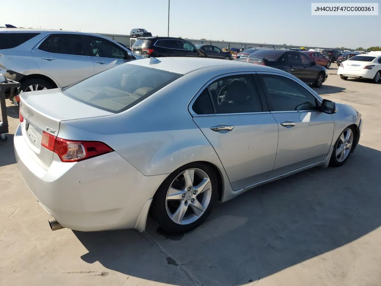 2012 Acura Tsx VIN: JH4CU2F47CC000361 Lot: 78872164