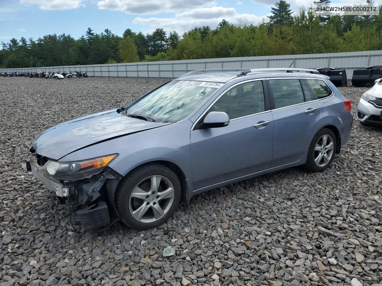 2014 Acura Tsx VIN: JH4CW2H58EC000212 Lot: 70753754