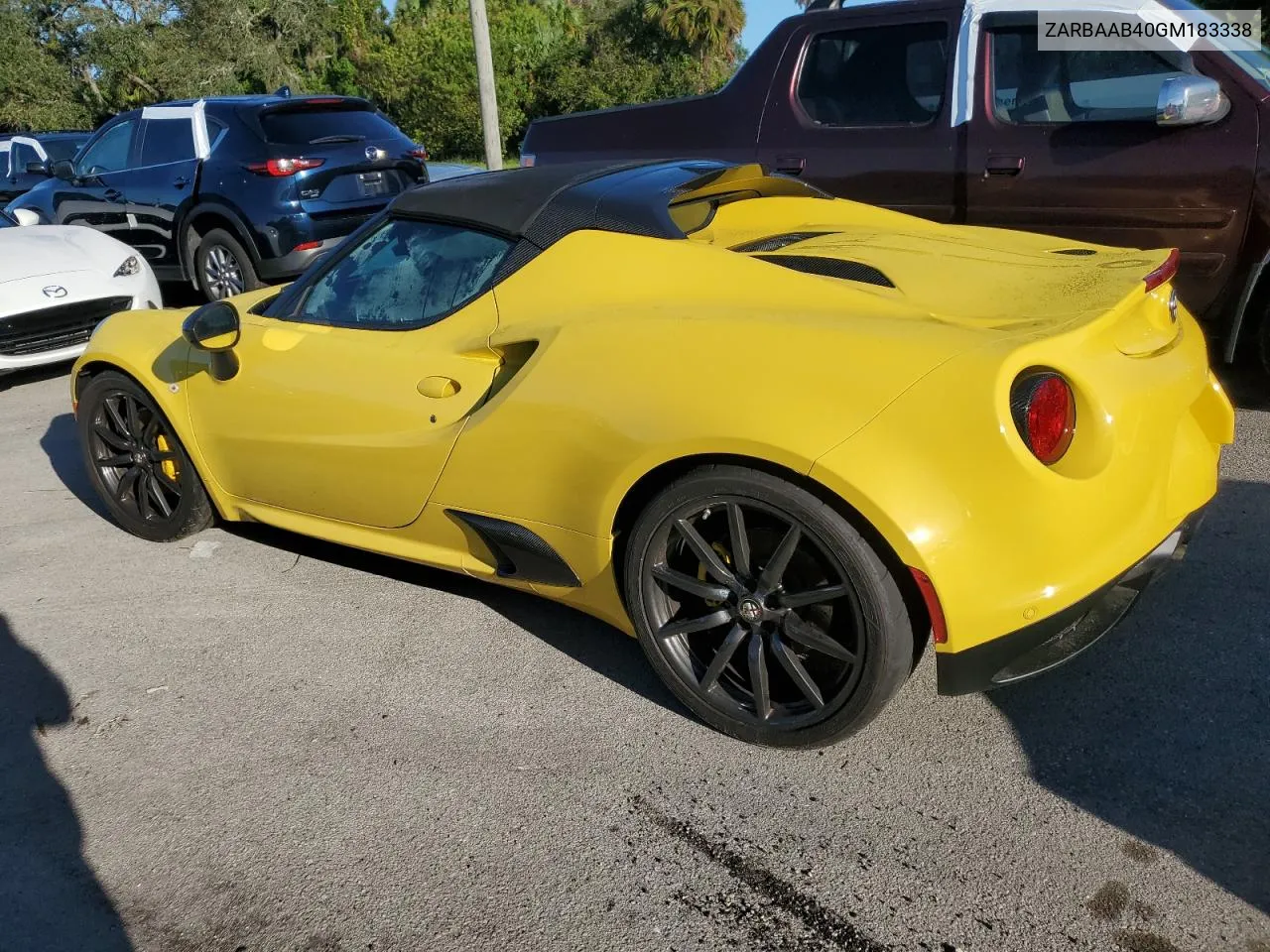 2016 Alfa Romeo 4C Spider VIN: ZARBAAB40GM183338 Lot: 74145314