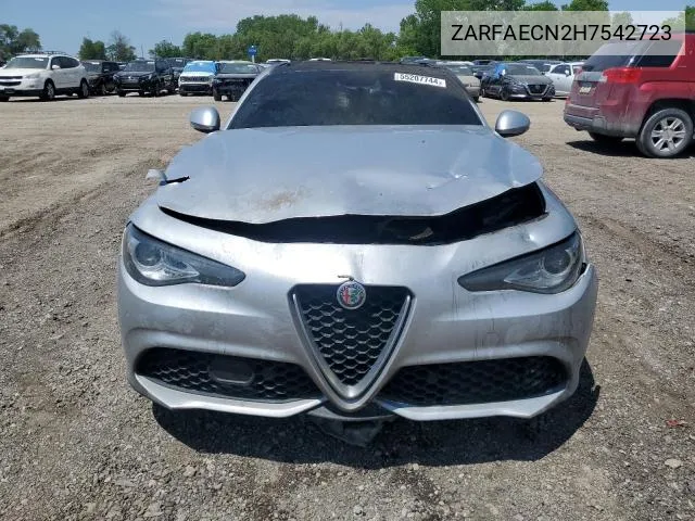 2017 Alfa Romeo Giulia Ti VIN: ZARFAECN2H7542723 Lot: 60399654