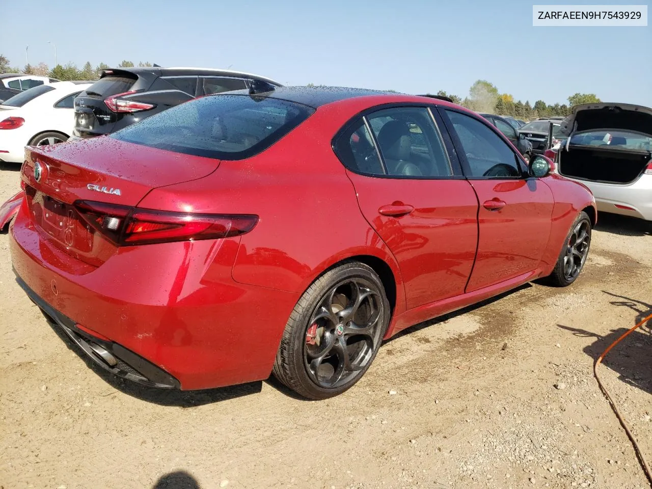 2017 Alfa Romeo Giulia Ti Q4 VIN: ZARFAEEN9H7543929 Lot: 71582744