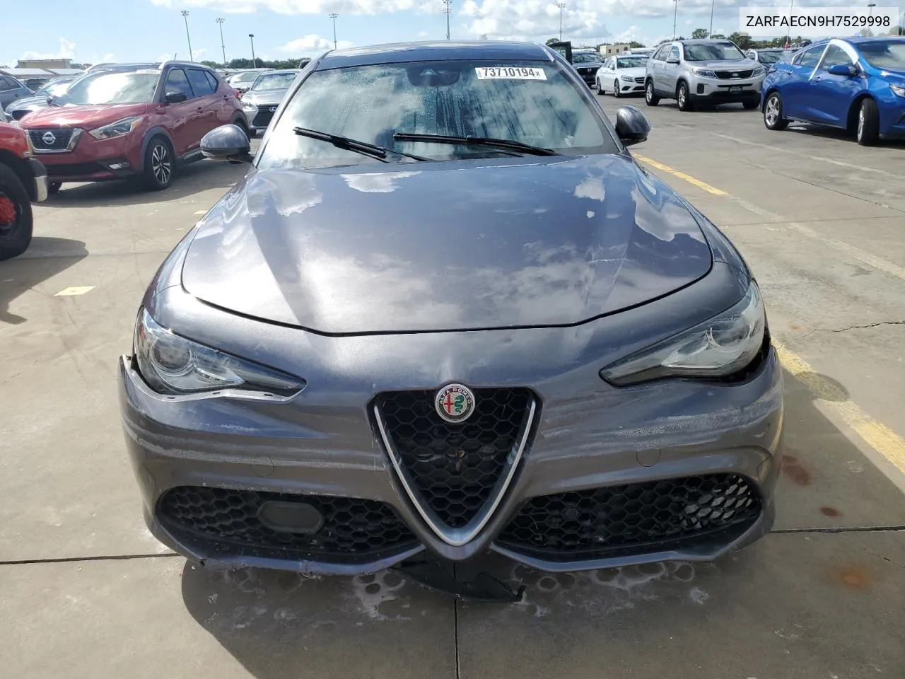 2017 Alfa Romeo Giulia Ti VIN: ZARFAECN9H7529998 Lot: 73710194