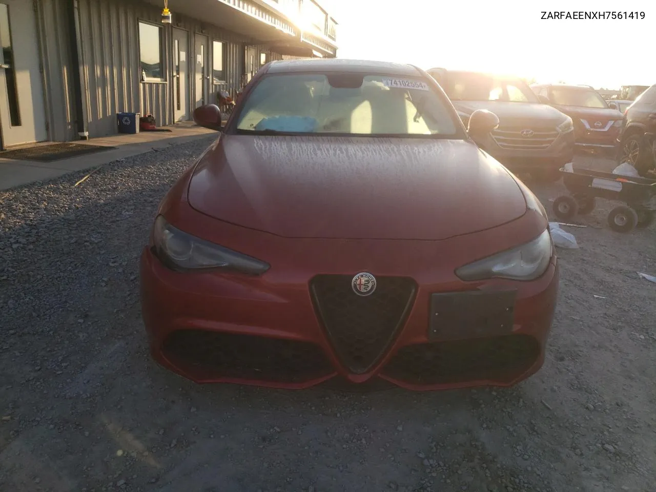 2017 Alfa Romeo Giulia Ti Q4 VIN: ZARFAEENXH7561419 Lot: 74102554