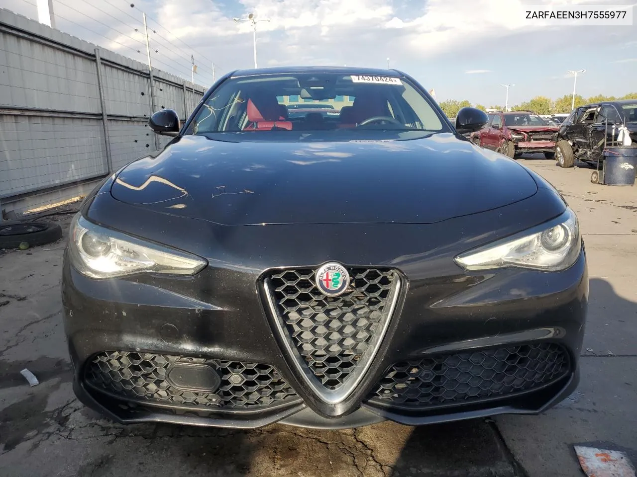 2017 Alfa Romeo Giulia Ti Q4 VIN: ZARFAEEN3H7555977 Lot: 74370424