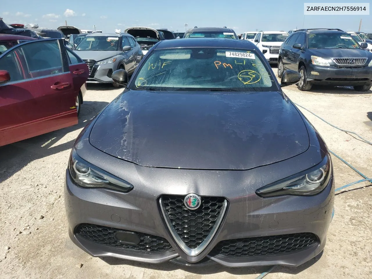 2017 Alfa Romeo Giulia Ti VIN: ZARFAECN2H7556914 Lot: 74829824