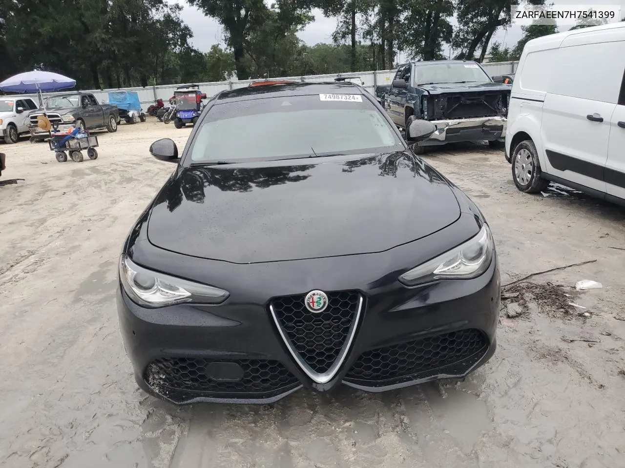 2017 Alfa Romeo Giulia Ti Q4 VIN: ZARFAEEN7H7541399 Lot: 74987324