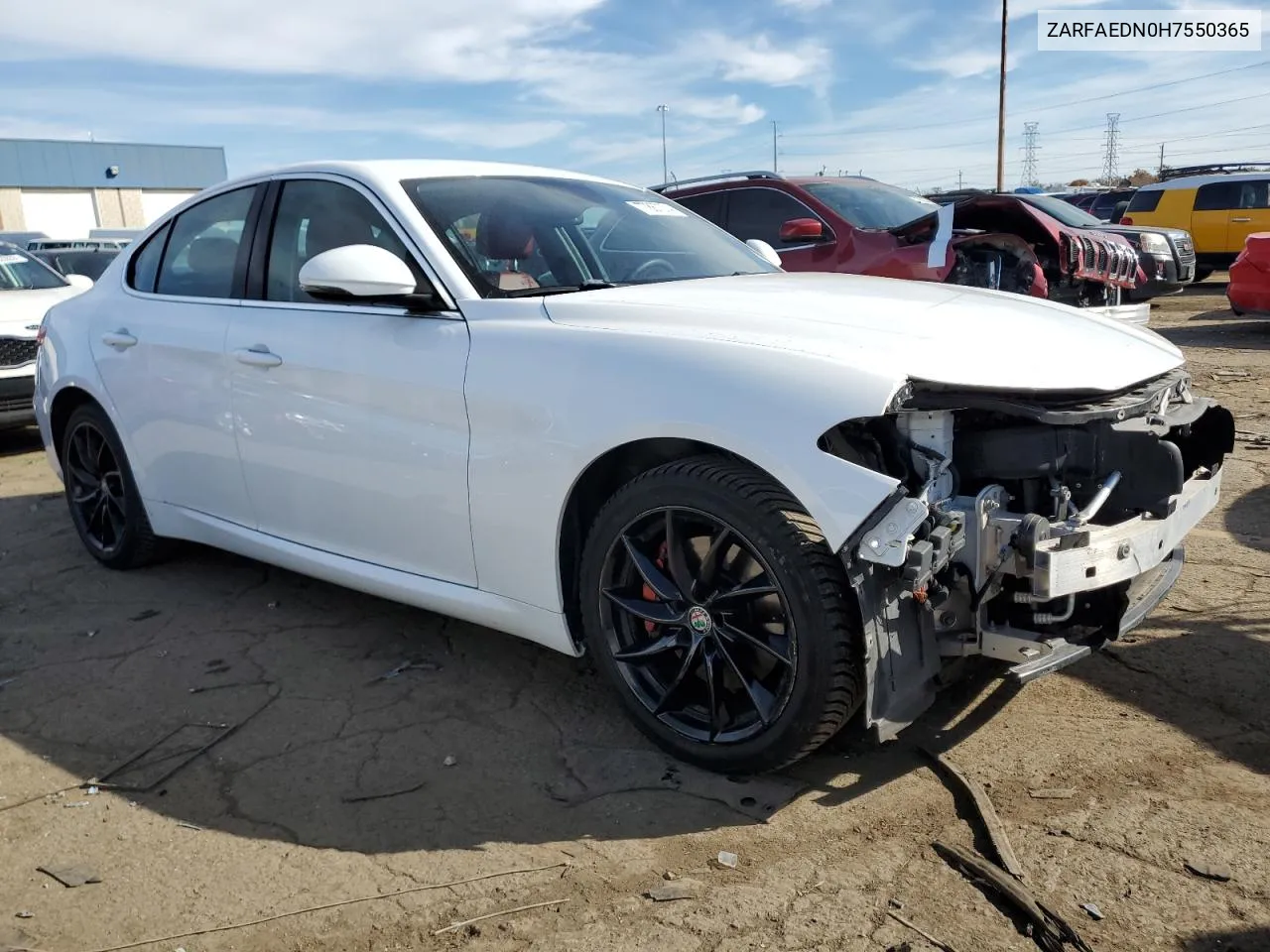 2017 Alfa Romeo Giulia Q4 VIN: ZARFAEDN0H7550365 Lot: 77867374