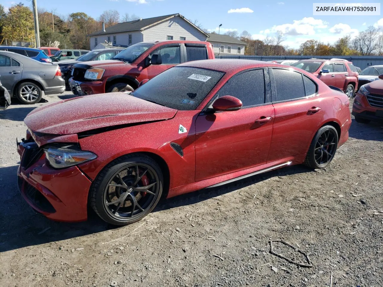 2017 Alfa Romeo Giulia Quadrifoglio VIN: ZARFAEAV4H7530981 Lot: 77932774