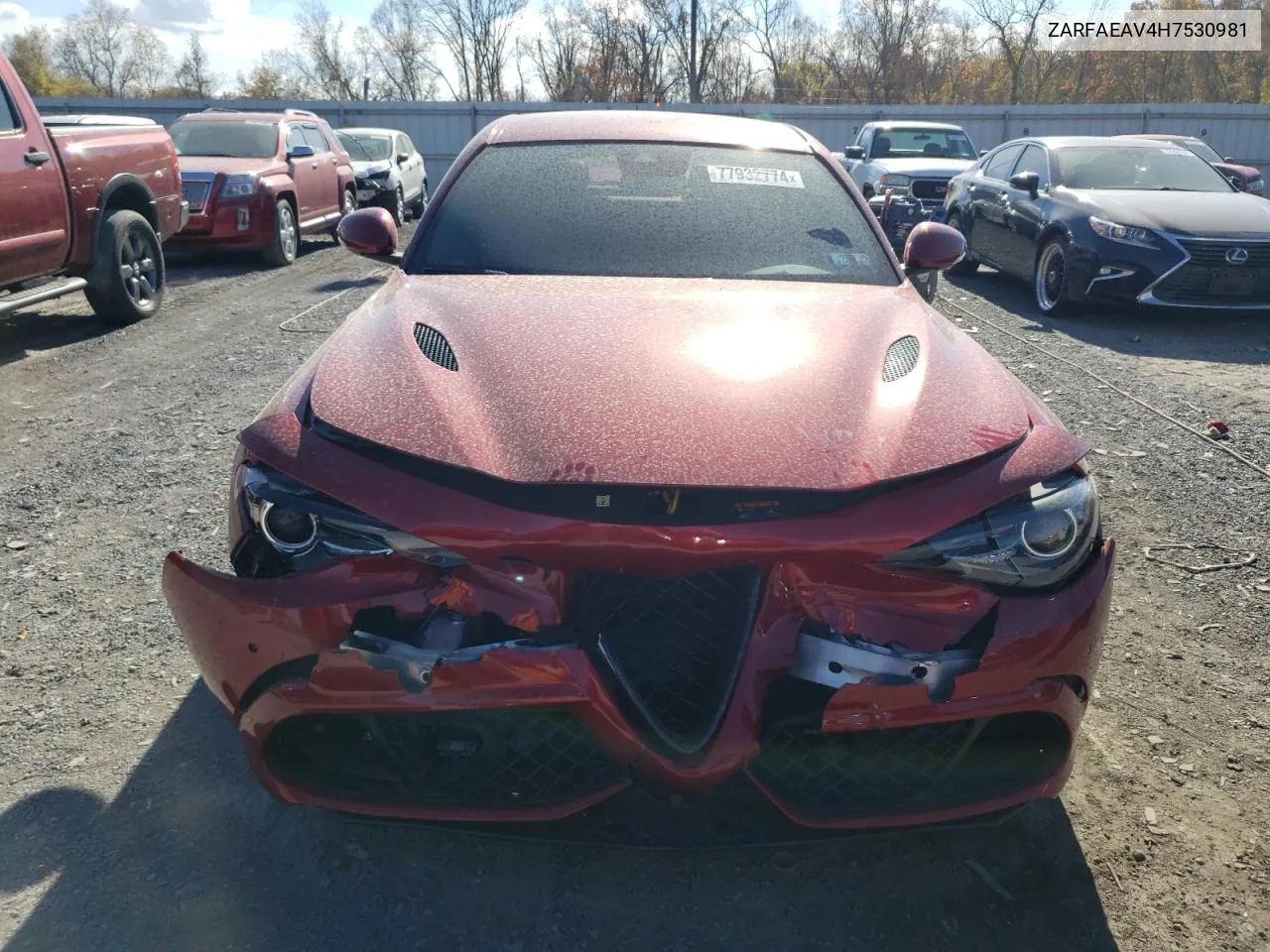 2017 Alfa Romeo Giulia Quadrifoglio VIN: ZARFAEAV4H7530981 Lot: 77932774