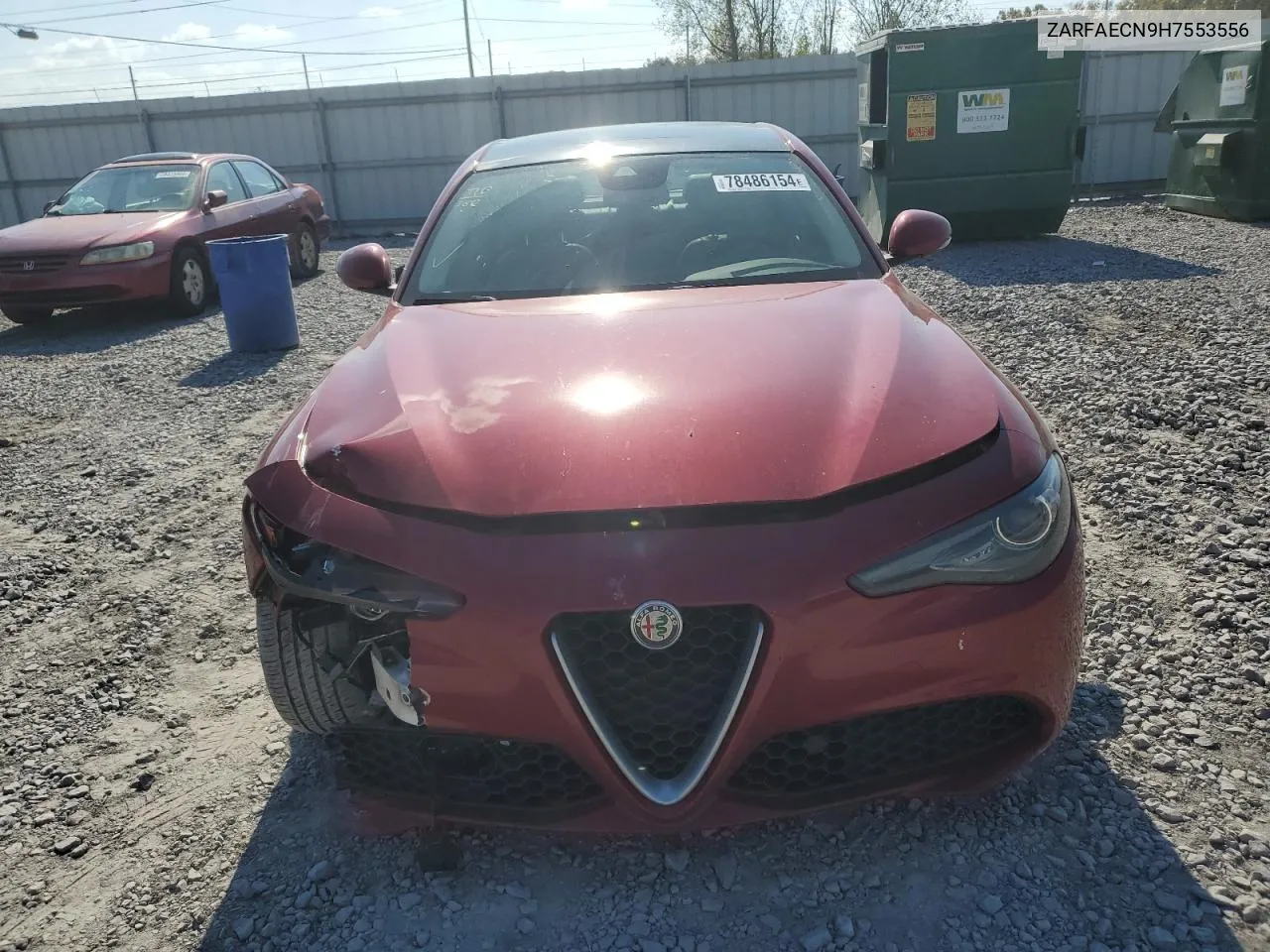 2017 Alfa Romeo Giulia Ti VIN: ZARFAECN9H7553556 Lot: 78486154